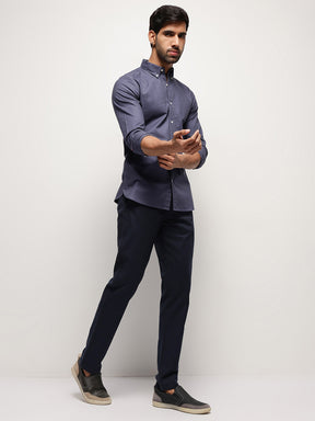 OxfordFlex™ Shirt in Ash Blue-Slim Fit