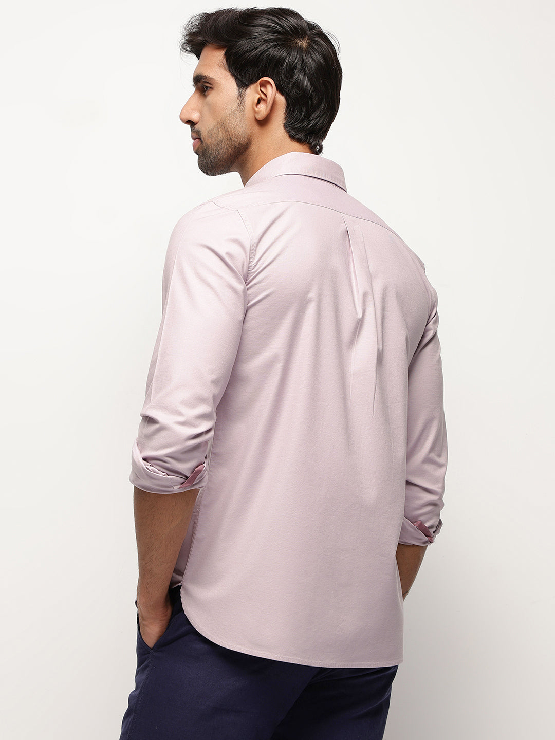 OxfordFlex™ Shirt in Purple Ash -Slim Fit