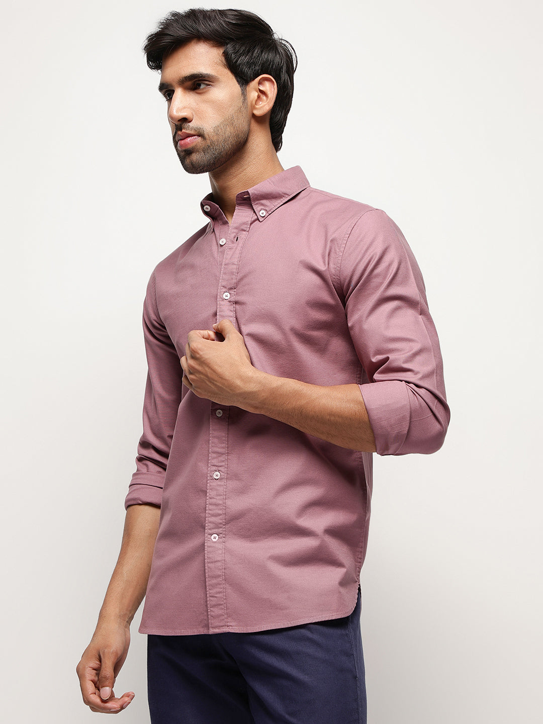 OxfordFlex™ Shirt in Roseberry-Slim Fit