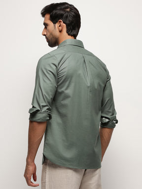 OxfordFlex™ Shirt in Seawood -Slim Fit