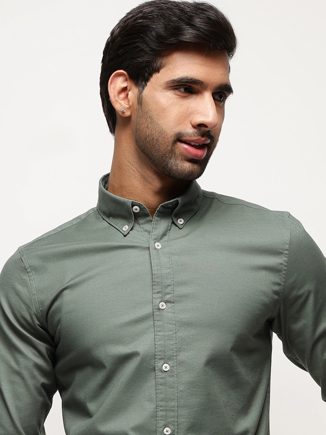 OxfordFlex™ Shirt in Seawood -Slim Fit