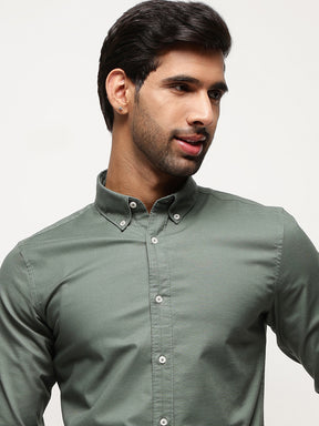 OxfordFlex™ Shirt in Seawood -Slim Fit