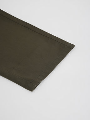 2 Way Stretch Pleated Chinos in Olive- Comfort Fit