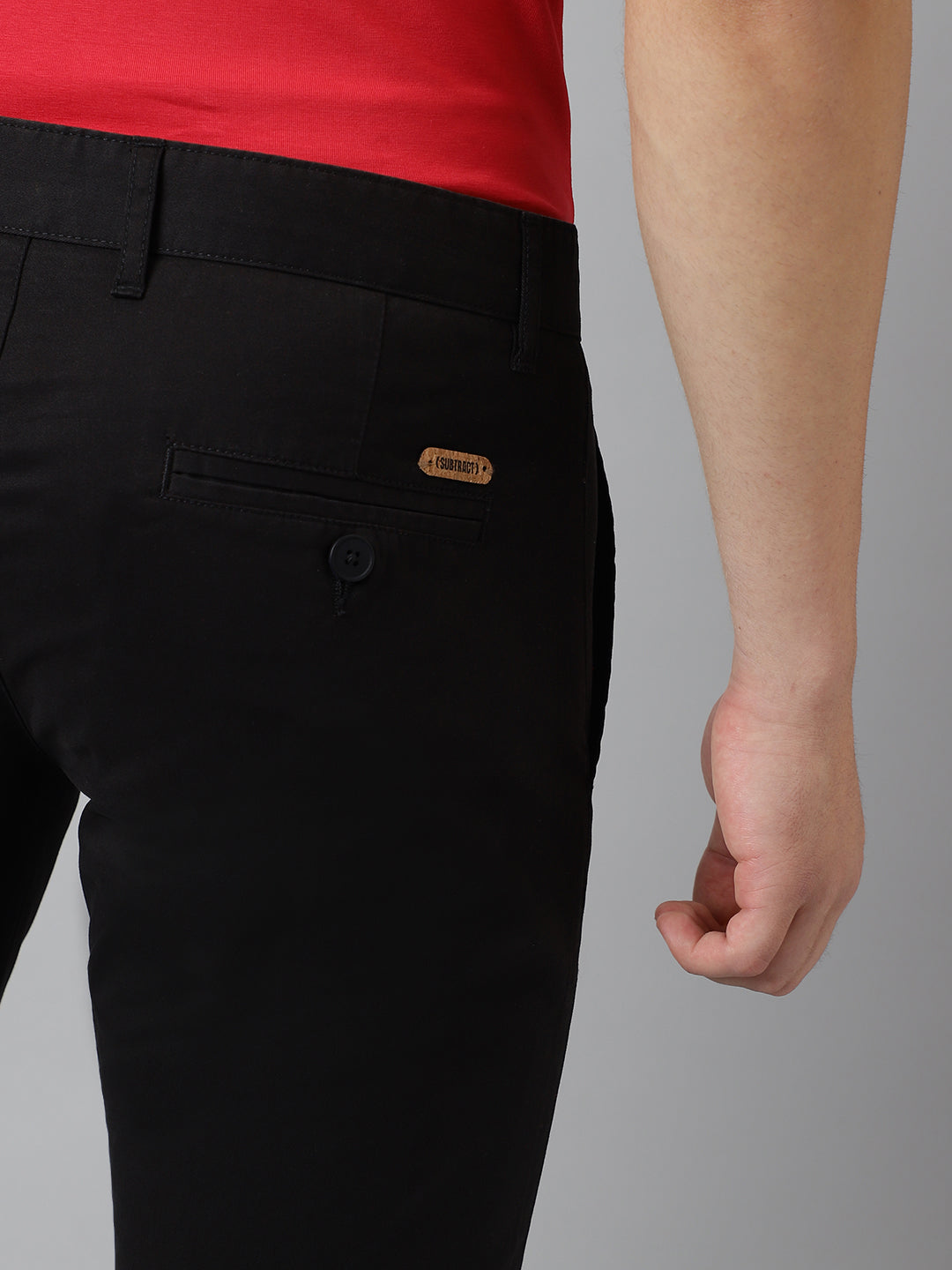 2 Way Stretch Chinos Chino in Black- Slim Fit