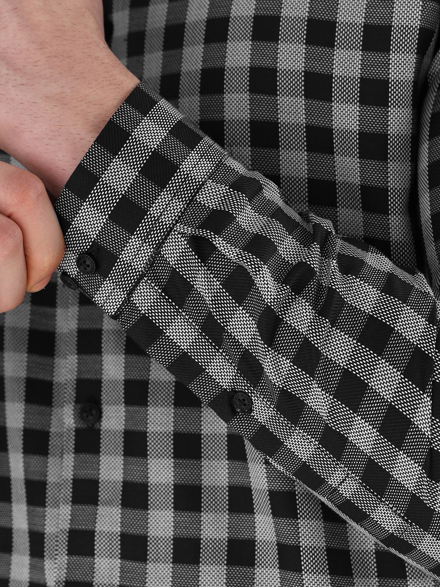 Men Slim Fit Pure Cotton Checked Formal Shirt