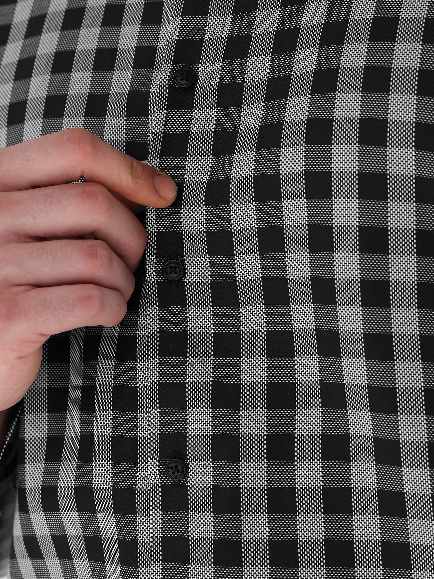 Men Slim Fit Pure Cotton Checked Formal Shirt