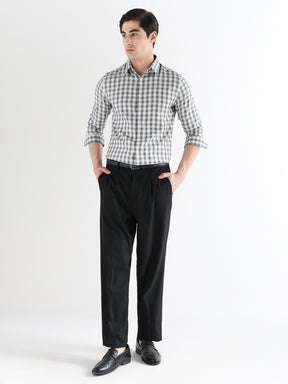 Men Slim Fit Pure Cotton Checked Formal Shirt