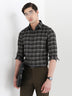Classic Check Formal Shirt In Army Green-Slim Fit