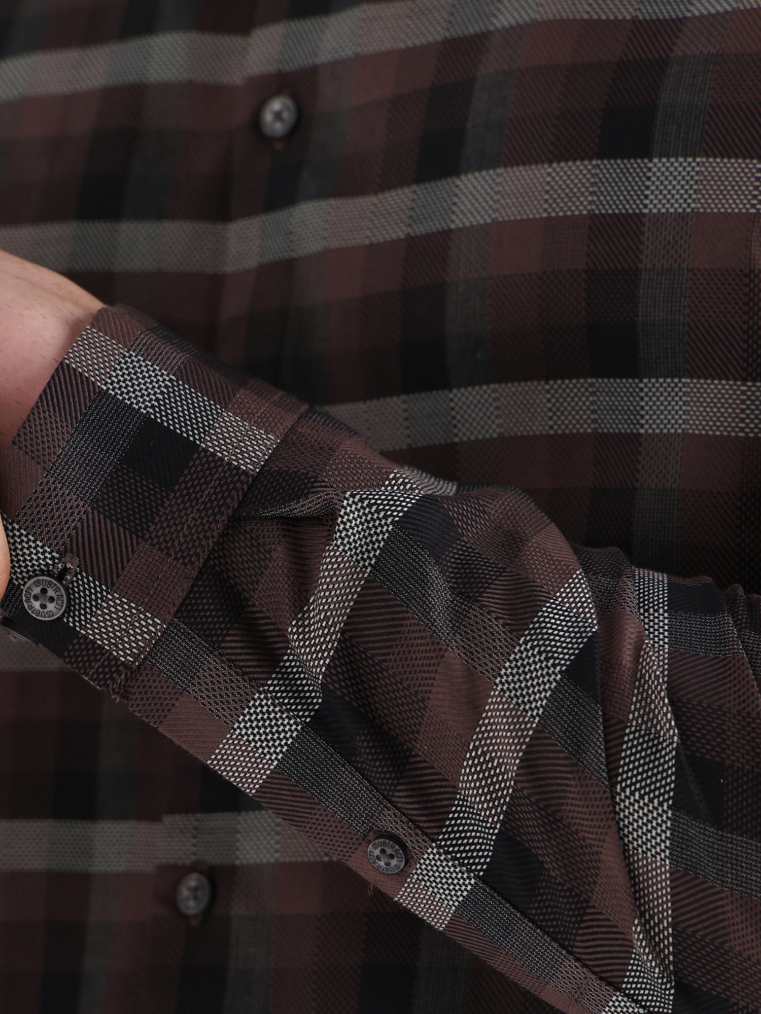 Men Slim Fit Pure Cotton Checked Formal Shirt