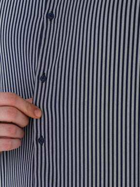 Men Slim Fit Pure Cotton Striped Formal Shirt