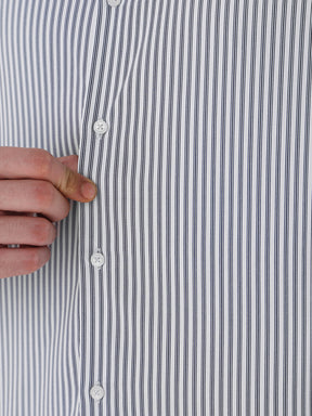 Men Slim Fit Pure Cotton Striped Formal Shirt