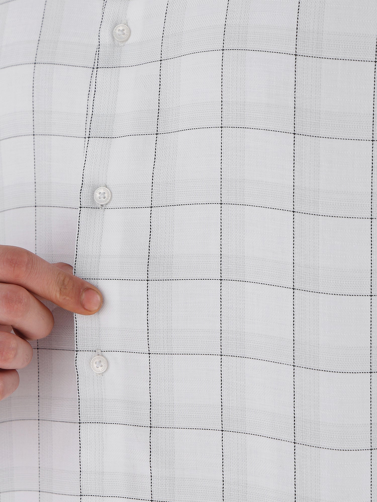 Men Slim Fit Pure Cotton Checked Formal Shirt