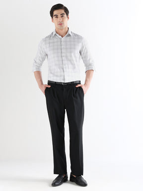 Men Slim Fit Pure Cotton Checked Formal Shirt