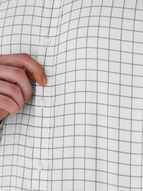 Men Comfort Fit Pure Cotton Checked Formal Shirt