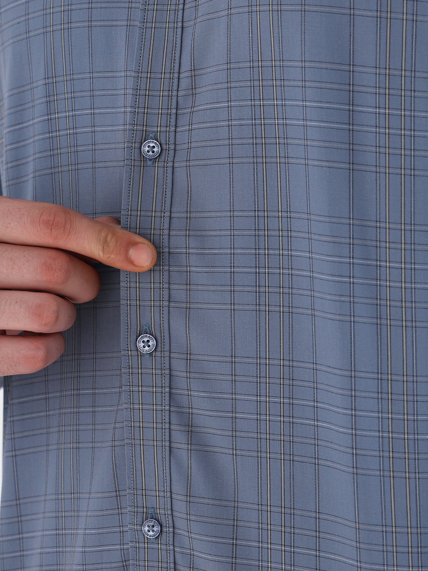Men Comfort Fit Pure Cotton Checked Formal Shirt