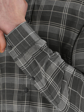 Men Comfort Fit Pure Cotton Checked Formal Shirt