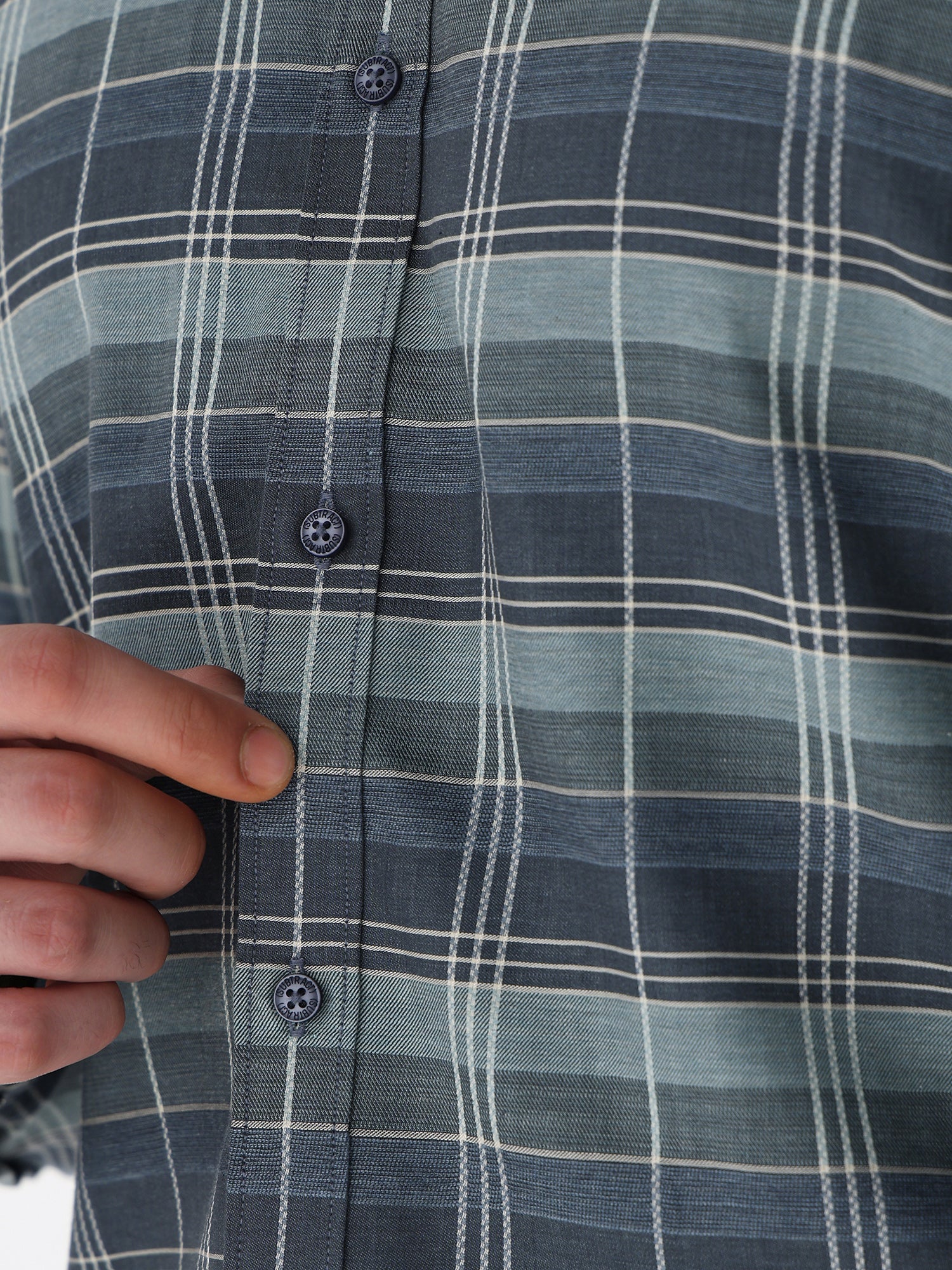 Men Comfort Fit Pure Cotton Checked Formal Shirt
