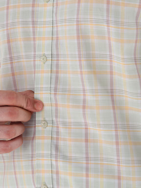 Men Comfort Fit Pure Cotton Checked Formal Shirt