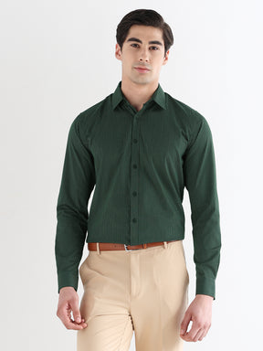 Men Comfort Fit Pure Cotton Checked Formal Shirt
