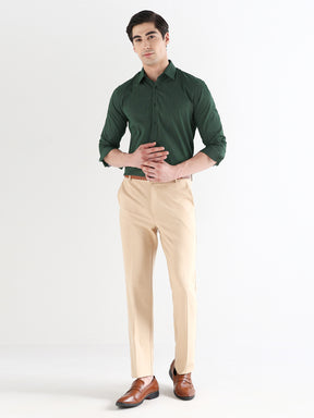 Men Comfort Fit Pure Cotton Checked Formal Shirt