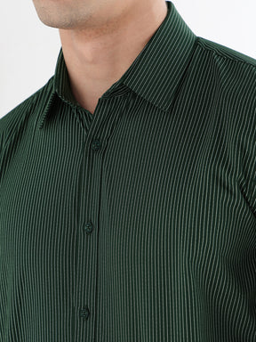 Men Comfort Fit Pure Cotton Checked Formal Shirt
