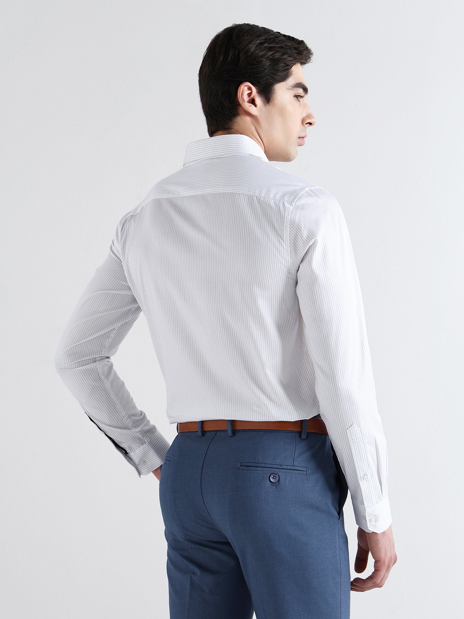 Men Comfort Fit Pure Cotton Striped Formal Shirt