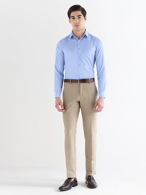 Men Slim Fit Cotton Rich Solid Formal Shirt
