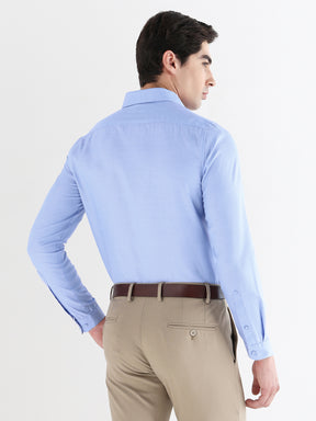 Men Slim Fit Cotton Rich Solid Formal Shirt