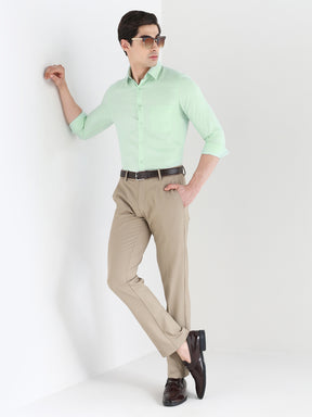 Men Slim Fit Cotton Rich Solid Formal Shirt
