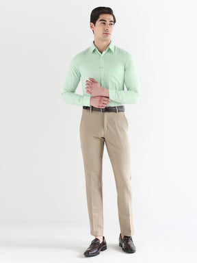 Men Slim Fit Cotton Rich Solid Formal Shirt