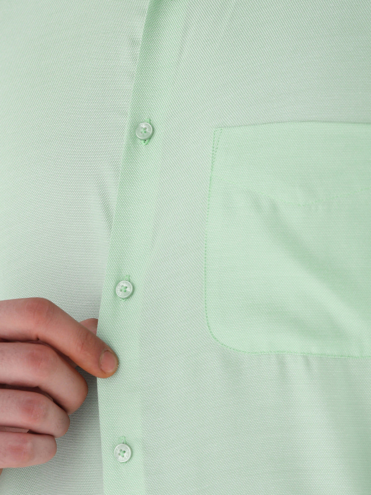 Bird Eye Textured Cotton Rich Formal Shirt in Mint