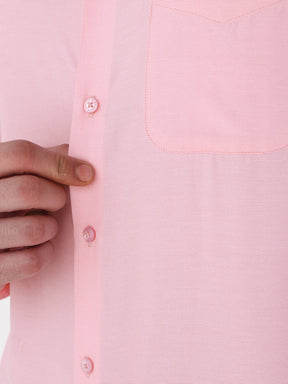 Men Slim Fit Cotton Rich Solid Formal Shirt