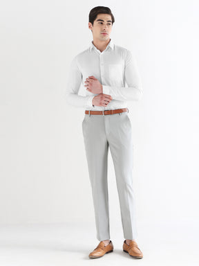 Men Slim Fit Cotton Rich Solid Formal Shirt