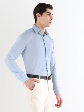 Men Slim Fit Extra Soft Solid Formal Shirt