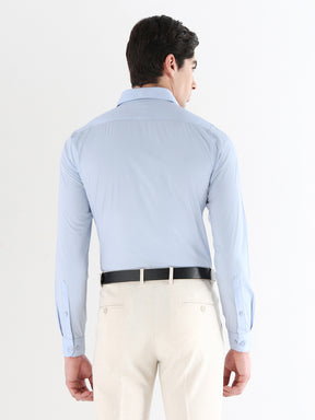 Men Slim Fit Extra Soft Solid Formal Shirt