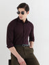 Extra Soft Solid Formal Shirt in Maroon - Slim Fit