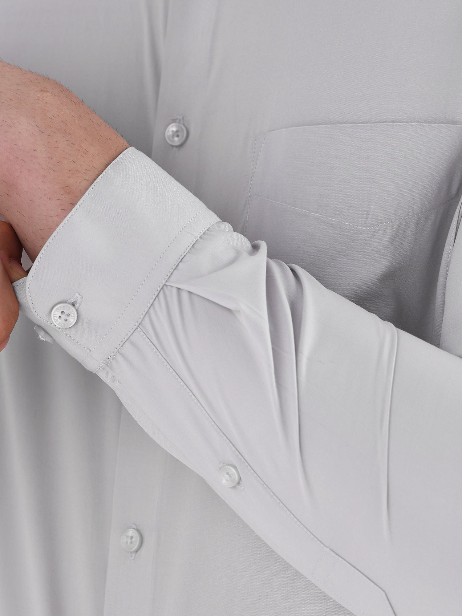 Men Slim Fit Extra Soft Solid Formal Shirt