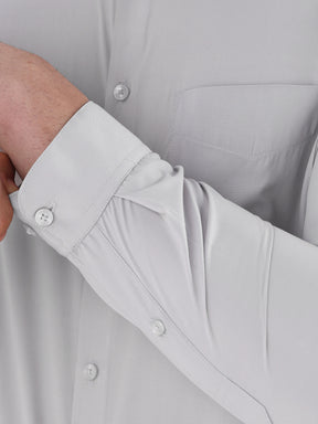 Men Slim Fit Extra Soft Solid Formal Shirt
