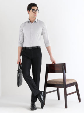 Men Slim Fit Extra Soft Solid Formal Shirt