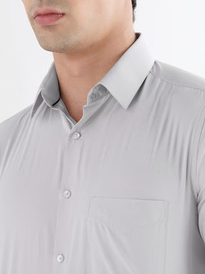 Men Slim Fit Extra Soft Solid Formal Shirt