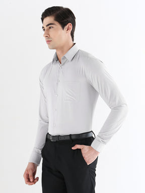Men Slim Fit Extra Soft Solid Formal Shirt