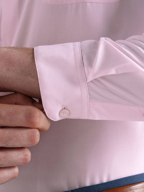 Men Slim Fit Extra Soft Solid Formal Shirt