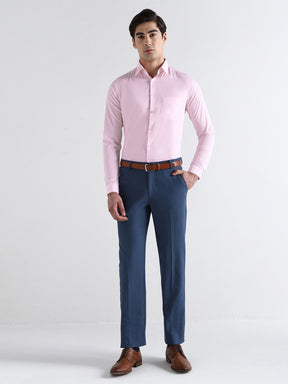 Men Slim Fit Extra Soft Solid Formal Shirt