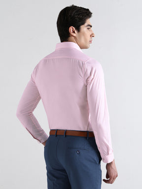 Men Slim Fit Extra Soft Solid Formal Shirt
