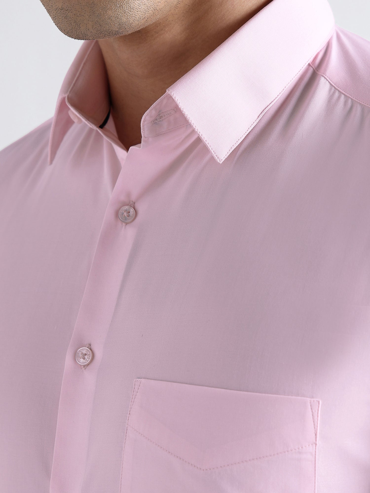 Men Slim Fit Extra Soft Solid Formal Shirt