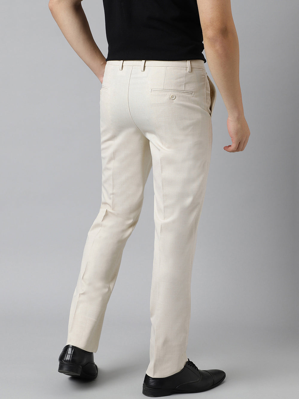 4 Way Stretch High-waist trousers-Maroon
