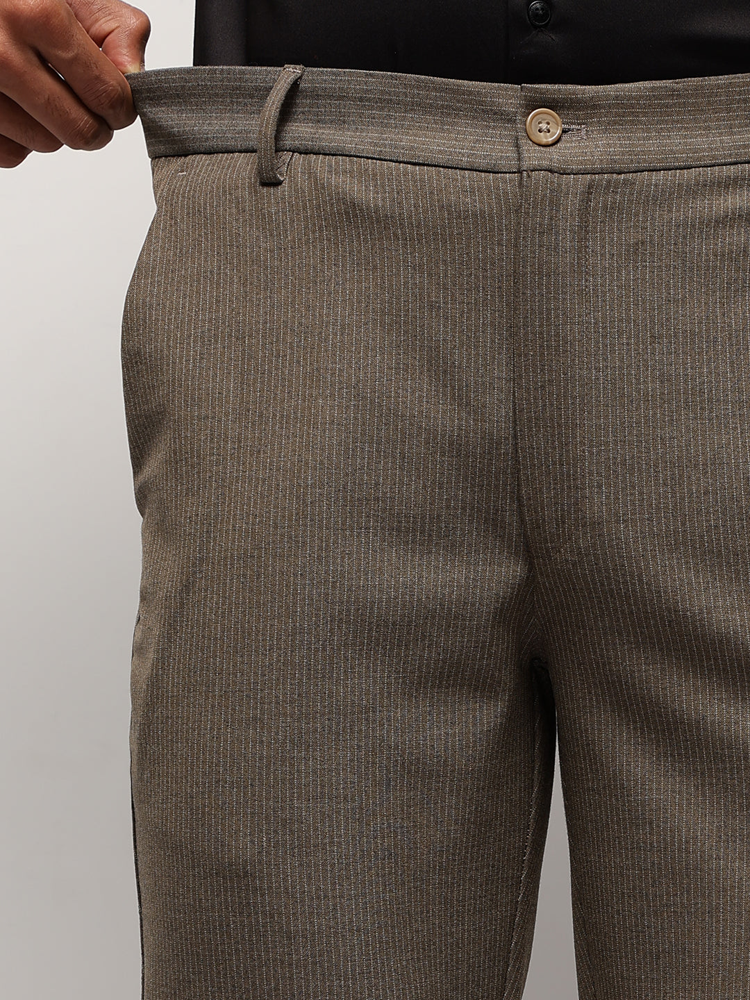 MoveLite™ Striped Trousers in Hardwood