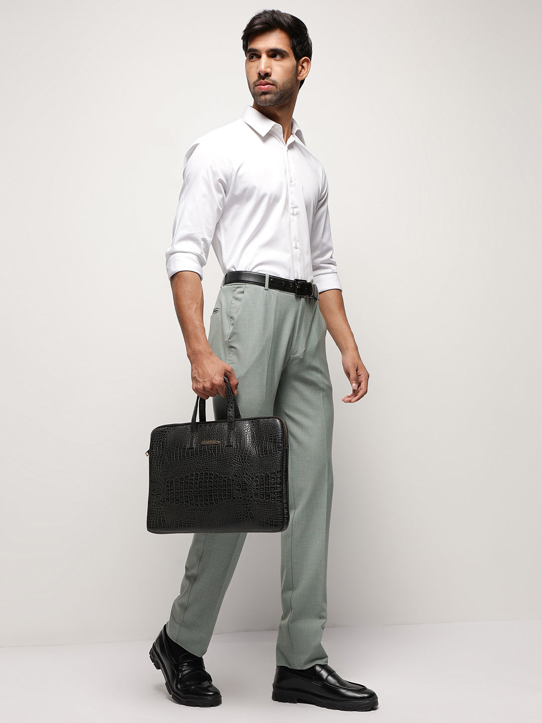 MoveLite™ Striped Trousers in Light Green
