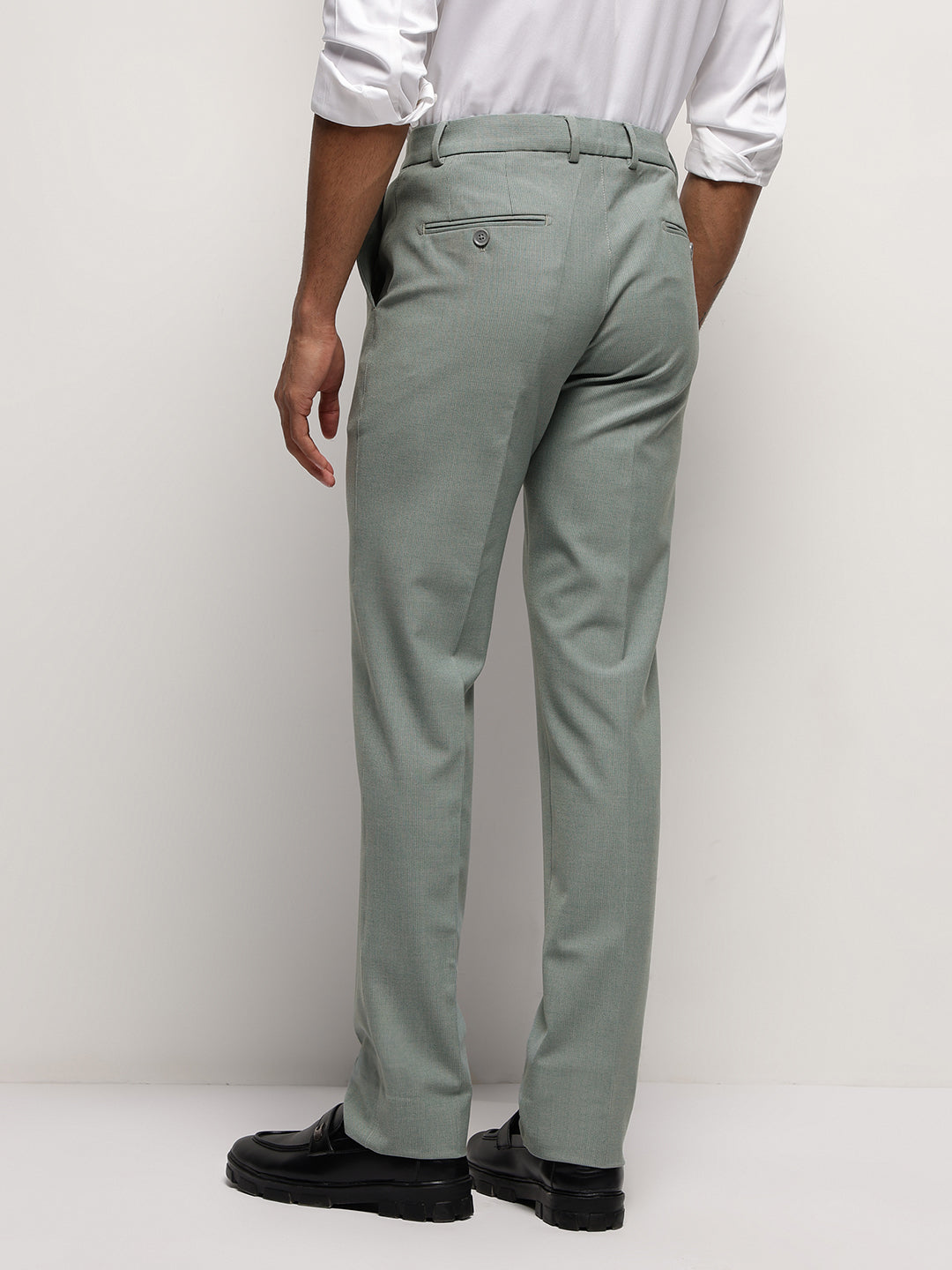 MoveLite™ Striped Trousers in Light Green