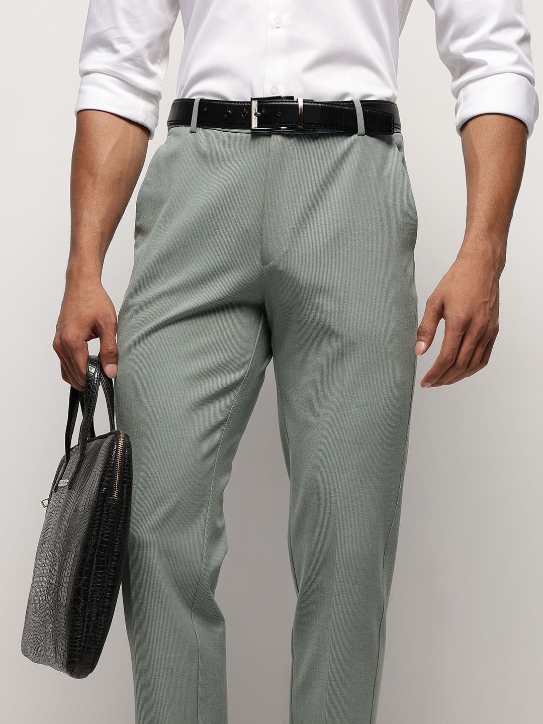 MoveLite™ Striped Trousers in Light Green